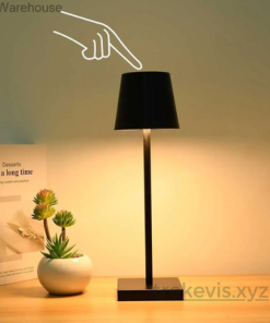 Touch-sensitive bedside lamp